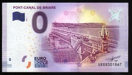 France - Billet Touristique 0 Euro 2018 N° 1867 (UEEE001867/5000) - PONT-CANAL DE BRIARE - Privéproeven