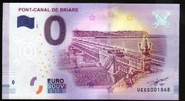 France - Billet Touristique 0 Euro 2018 N° 1868 (UEEE001868/5000) - PONT-CANAL DE BRIARE - Privatentwürfe