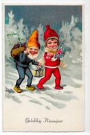 CPA Gnomes Lutin Nain Gnome Timbrée Au Dos - Contes, Fables & Légendes