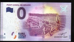 France - Billet Touristique 0 Euro 2018 N° 1869 (UEEE001869/5000) - PONT-CANAL DE BRIARE - Privatentwürfe