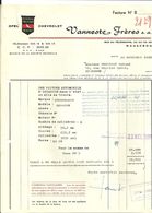 MOUSCRON  VANNESTE FRERES  Opel Chevrolet       22.11.1966 - Automobil