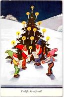 CPA Gnomes Lutin Nain Gnome Circulé - Fairy Tales, Popular Stories & Legends