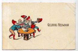 CPA Gnomes Lutin Nain Gnome Circulé - Vertellingen, Fabels & Legenden