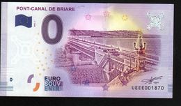 France - Billet Touristique 0 Euro 2018 N° 1870 (UEEE001870/5000) - PONT-CANAL DE BRIARE - Privéproeven