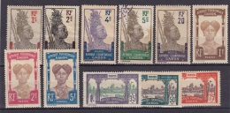 Gabon N°49*,50*,51*,52,55*,58*,61*,62*,63*,64*,65* - Unused Stamps