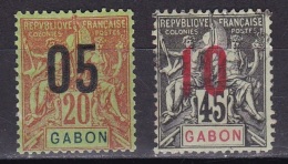 Gabon N°69*, 73* - Nuevos