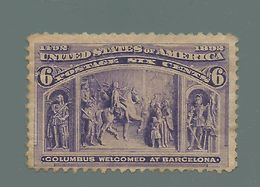 Stati Uniti, 1893, IV° Centenario Della Scoperta Dell' America, Cat. N° 86, Cent. 6. - Unused Stamps
