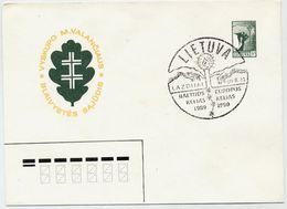 LITHUANIA 1990 Abstinence Movement Stationery Envelope, Cancelled.  Michel U6 - Lithuania