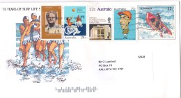 Australia 2018 Surf Life Saving 75 Years Pre-stamped Envelope Used - Lettres & Documents