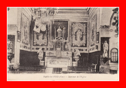 83 NANS LES PINS VAR INTERIEUR DE L'EGLISE SAINT LAURENT VILLAGE PRES DE POURCIEUX TRETS SAINT ZACHARIE SAINT MAXIMIN - Nans-les-Pins