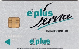 GERMANY - E-plus Service GSM Card , Mint - [2] Mobile Phones, Refills And Prepaid Cards