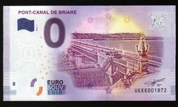 France - Billet Touristique 0 Euro 2018 N° 1872 (UEEE001872/5000) - PONT-CANAL DE BRIARE - Essais Privés / Non-officiels