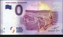 France - Billet Touristique 0 Euro 2018 N° 1875 (UEEE001875/5000) - PONT-CANAL DE BRIARE - Essais Privés / Non-officiels