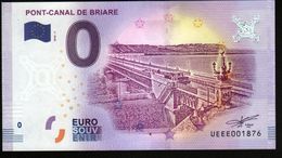 France - Billet Touristique 0 Euro 2018 N° 1876 (UEEE001876/5000) - PONT-CANAL DE BRIARE - Privatentwürfe