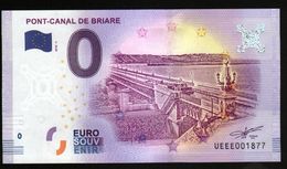 France - Billet Touristique 0 Euro 2018 N° 1877 (UEEE001877/5000) - PONT-CANAL DE BRIARE - Private Proofs / Unofficial