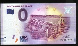 France - Billet Touristique 0 Euro 2018 N° 1878 (UEEE001878/5000) - PONT-CANAL DE BRIARE - Privatentwürfe