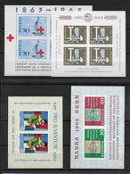 SUISSE - BLOCS 1960/1965 * MH - CHARNIERE LEGERE - COTE YVERT = 50 EUR. - Blocks & Kleinbögen