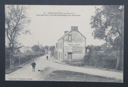 CPA Carte Postale PONCHATEAU Tournant De La Route De Nantes à La Gadivais - Buvette Remise Et écurie - Pontchâteau