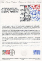FRANCE 1987 : Document Philatélique Officiel N°23-87 " GENERAL PERSHING " N° YT 2477. Parfait état ! DPO - Militares