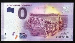 France - Billet Touristique 0 Euro 2018 N° 1883 (UEEE001883/5000) - PONT-CANAL DE BRIARE - Essais Privés / Non-officiels