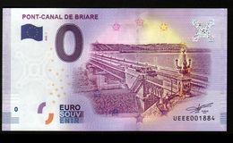 France - Billet Touristique 0 Euro 2018 N° 1884 (UEEE001884/5000) - PONT-CANAL DE BRIARE - Privatentwürfe