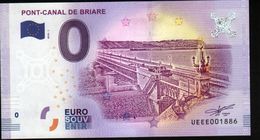 France - Billet Touristique 0 Euro 2018 N° 1886 (UEEE001886/5000) - PONT-CANAL DE BRIARE - Privatentwürfe