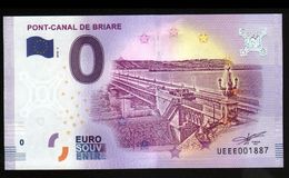 France - Billet Touristique 0 Euro 2018 N° 1887 (UEEE001887/5000) - PONT-CANAL DE BRIARE - Pruebas Privadas