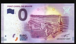 France - Billet Touristique 0 Euro 2018 N° 1889 (UEEE001889/5000) - PONT-CANAL DE BRIARE - Private Proofs / Unofficial