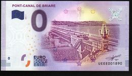 France - Billet Touristique 0 Euro 2018 N° 1890 (UEEE001890/5000) - PONT-CANAL DE BRIARE - Privatentwürfe