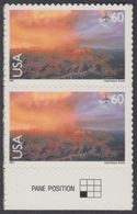 !a! USA Sc# C135 MNH Vert.PAIR W/ Bottom Margin - Grand Canyon - 3b. 1961-... Nuovi