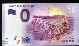 France - Billet Touristique 0 Euro 2018 N° 1894 (UEEE001894/5000) - PONT-CANAL DE BRIARE - Pruebas Privadas