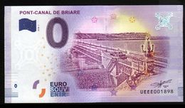 France - Billet Touristique 0 Euro 2018 N° 1898 (UEEE001898/5000) - PONT-CANAL DE BRIARE - Pruebas Privadas