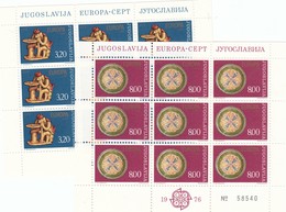 Jugoslavia 1976- Unif 1524/25**   2 Minifogli  Europa Cept - 1976