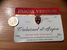 Etiquette * De Vin « Cabernet D’Anjou - PASCAL VERDIER - MONTREUIL-BELLAY (49)» - Rosés
