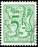 COB 1960 P7 A (o) / Yvert Et Tellier N° 1947 A (o) Gomme Grise, Papier Brillant - 1977-1985 Cijfer Op De Leeuw