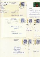 Finnland    Ganzsachen   Gestempelt   8 Belege - Enteros Postales