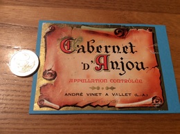 Etiquette De Vin « Cabernet D’Anjou - ANDRÉ VINET - VALLET (44)» - Rosés