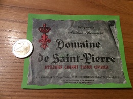 Etiquette De Vin « Cabernet D’Anjou - Domaine De Saint-Pierre - Antoine Renouard - CHAUDEFONDS-SUR-LAYON (49) » - Rosés
