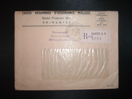 LR Dispense D'Affranchissement OBL.23-12-1971 44 NANTES RP + CAISSE REGIONALE D'ASSURANCE MALADIE - Postal Rates
