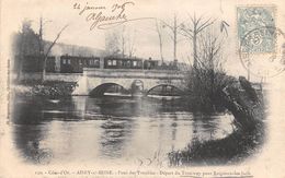 Aisey Sur Seine            21         Départ Du Tramway Pour Baigneux Les Juifs      ( Déchirure  Voir Scan) - Other & Unclassified