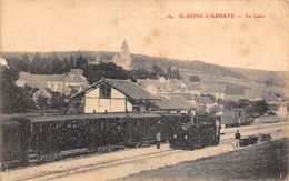 Saint Seine L'Abbaye      21         La Gare. Train        (voir Scan) - Otros & Sin Clasificación