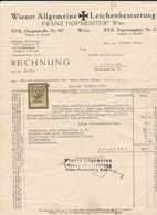 2 Factures De Frais D'obsèques Du 18 Mars 1930 - Österreich