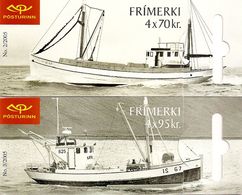 ICELAND, Booklet 79/80, 2005, Old Boats, Mi MH 20/21 - Markenheftchen
