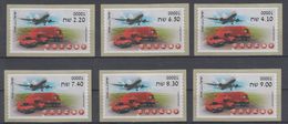 ISRAEL 2015 KLUSSENDORF ATM INBAR POST PLANE CAR TRUCK FULL SET OF 6 STAMPS - Viñetas De Franqueo (Frama)