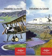 ICELAND, Booklet 102/03, 2009, Airplanes, Mi MH 32/32 - Postzegelboekjes