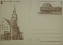 L) 1978 POLAND, ARCHITECTURE, PLANETARIUM, MAXIMUM CARDS, XF - Tarjetas Máxima