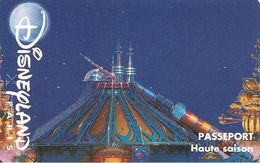 PASS-DISNEYLANDPARIS -1996-SPACE MOUNTAIN-ADULTE-V°S 039523- VERTICAL A Droite-V° VALIDE LE 280595 ODYSSEE-TBE- - Passaporti  Disney