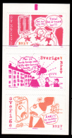 Sweden 2002 MNH Scott #2429 Booklet Pane Of 3 (5k) 'Love And Miss Terrified' By Dranger - Ungebraucht