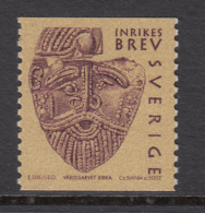 Sweden 2002 MNH Scott #2436 (5k) Man's Face Artifacts From Birka - Unused Stamps