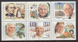 Sweden 2002 MNH Scott #2444 Booklet Pane Of 6 (5k) Chefs, Food - Unused Stamps